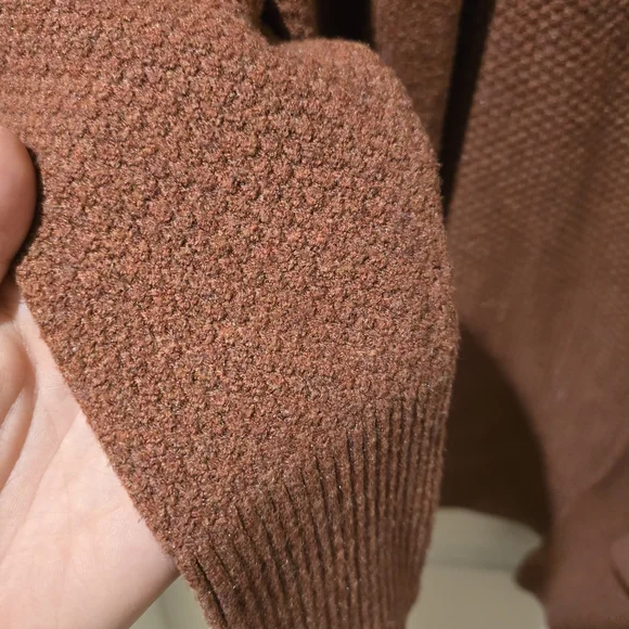 Denver Hayes Rust Open-Front Cardigan - Picture 2 of 3